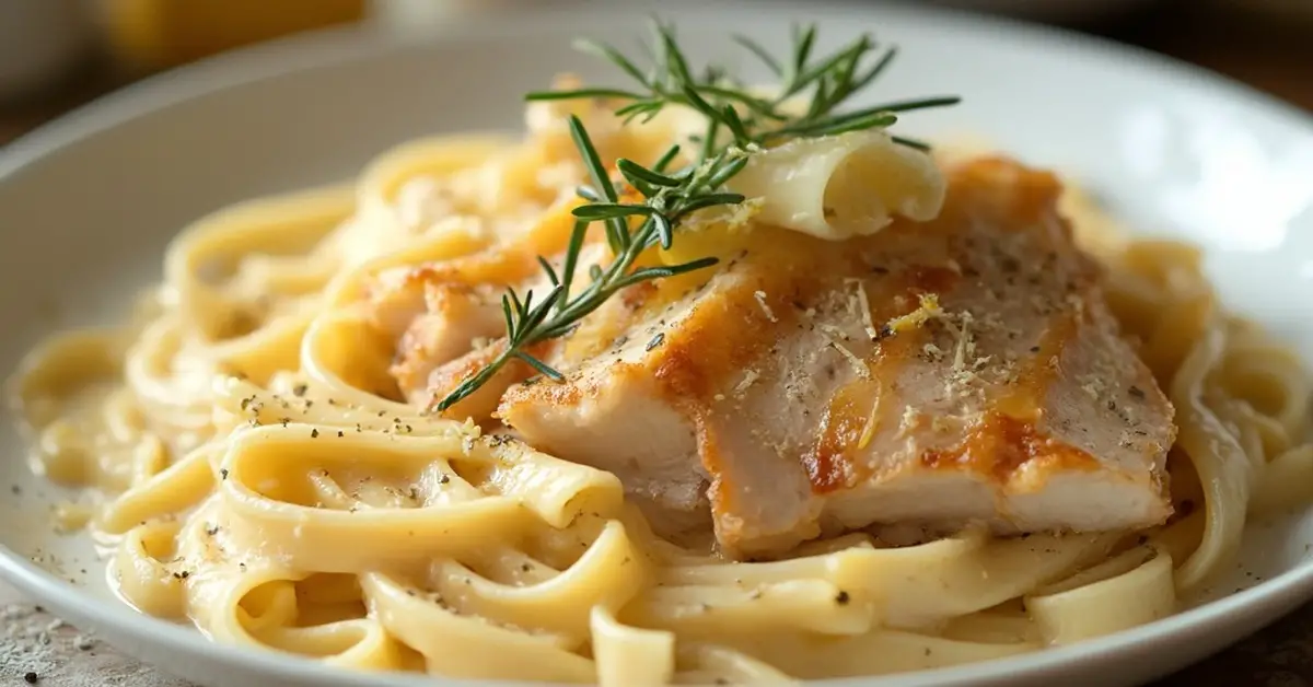 pasta med kylling