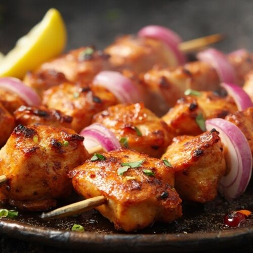 grillspyd med kylling
