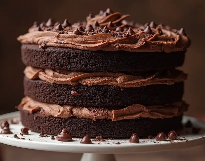 Chokoladekage med Chokolade