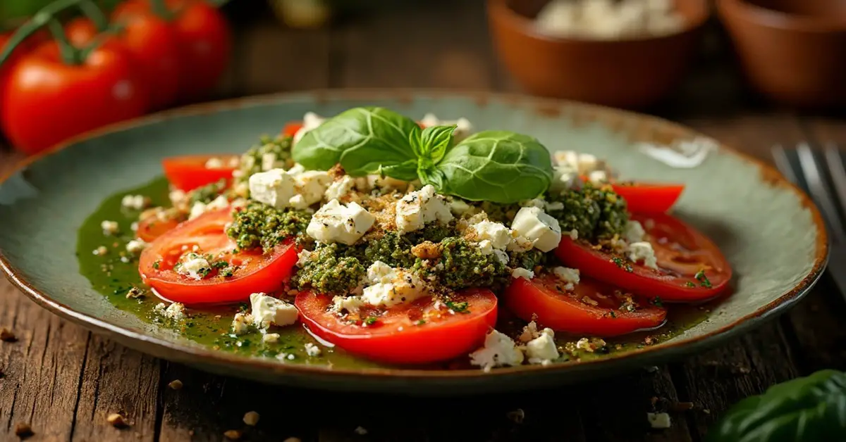 Tomatsalat med feta Opskrift