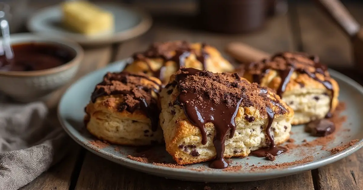 Scones med chokolade