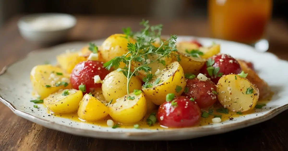 Kartoffelsalat med olie og eddike