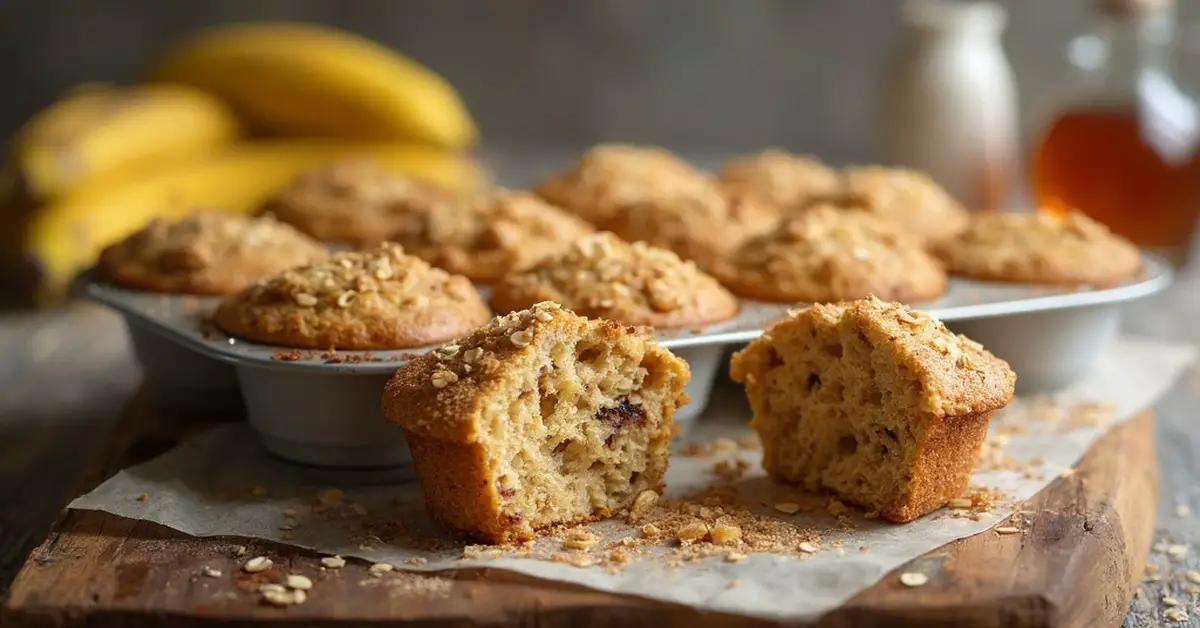 Sunde bananmuffins