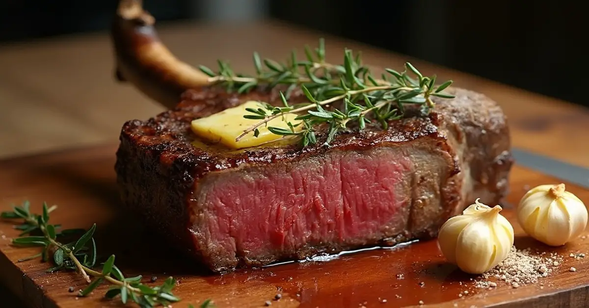 tomahawk steak i ovn​