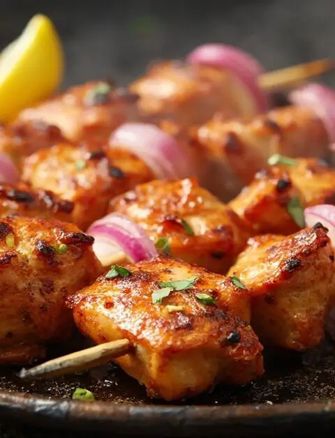 grillspyd med kylling​